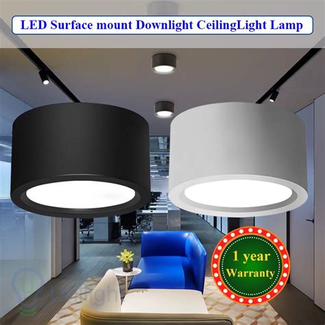 Led 618w Surface Mount N Downlight Ceiling Light Lamp Lampu Whitewarmwhite Shopee Malaysia