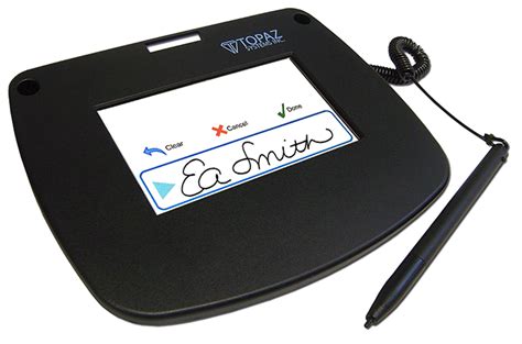 SigLite Color 4.3 Electronic Signature Pad | Topaz Systems Inc.