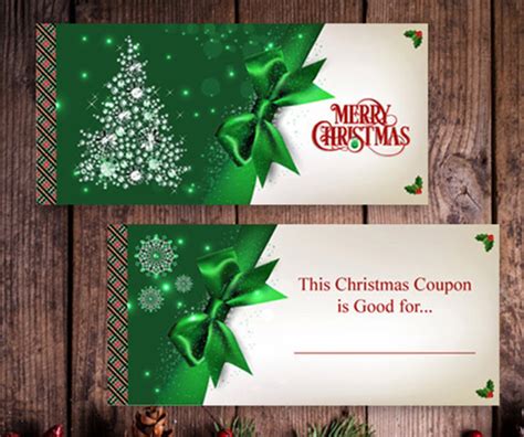 Christmas Coupon Christmas Voucher Instant Download Etsy