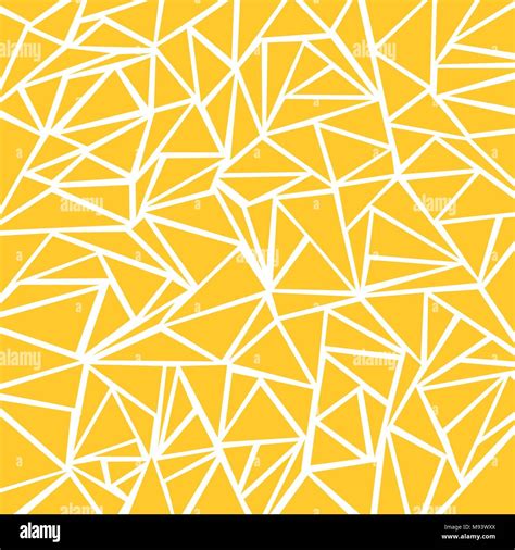Abstract Yellow Mustard White Geometric And Triangle Patterns For