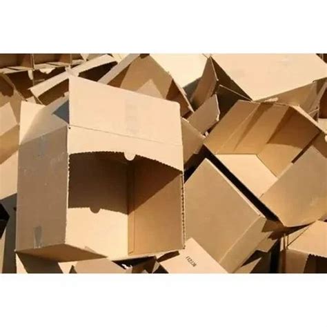 Brown Plain Corrugated Carton Box Scrap Packaging Type Loose 85 Gsm