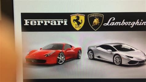 Comparison Between Ferrari And Lamborghini Youtube