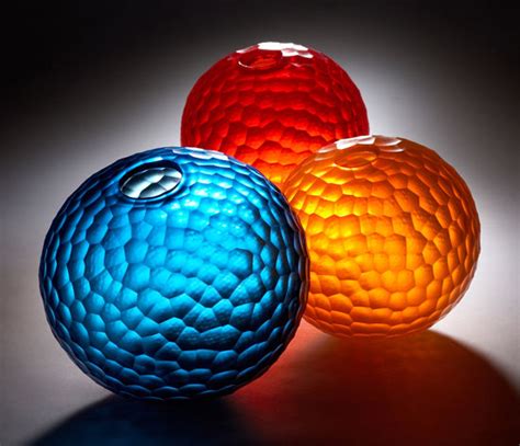 Battuto Sphere By Chris Mccarthy Art Glass Sculpture Artful Home