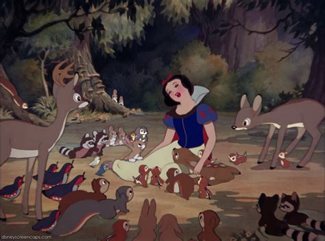 Image Snow White Making Friends With The Forest Animals Heroes