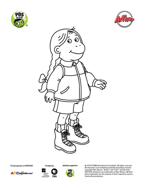 Arthur Pbs Kids Coloring Pages Coloring Pages