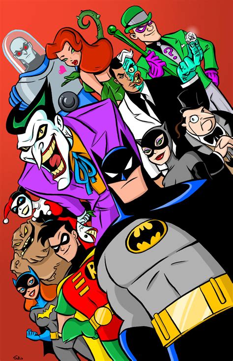 Batman The Animated Series Poster In Color By Scootah91 On Deviantart