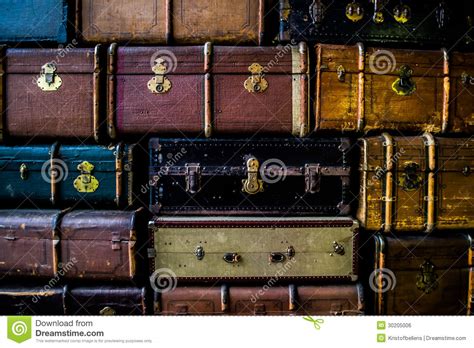 Vintage Travel Suitcases Royalty Free Stock Image Image