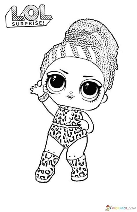 Pop Heart Lol Doll Coloring Page Coloring Pages