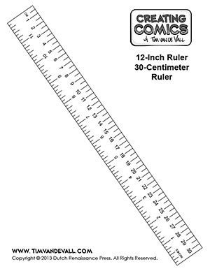Check spelling or type a new query. Free printable ruler in inches and centimeters - Creating Comics
