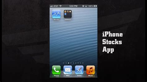 Iphone Ios 6 Apps Stocks App Guide Youtube