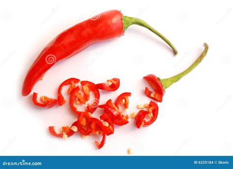 Chopped Red Hot Chilli Peppers Stock Images Image 6225184