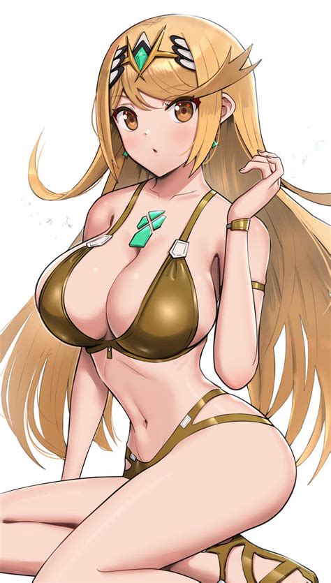 Gold Bikini Mythra Xenoblade Chronicles 2 Know Your Meme