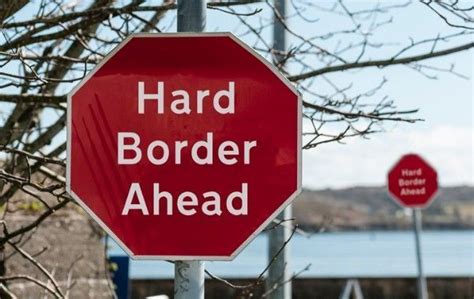 eu official hard irish border is obvious in no deal brexit