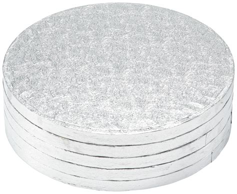 8 Round Silver Foil Cake Board Decopac