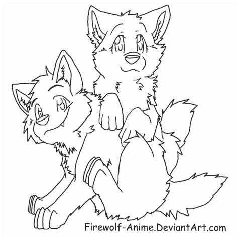 Coloring Pages Of Anime Wolves Coloring Pages