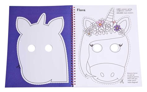 Color And Cut Masks Unicorns Book By Insight Kids Official Publisher