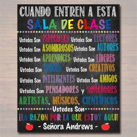 Custom Spanish Classroom Rules Poster Spanish Class Decor Etsy Artofit