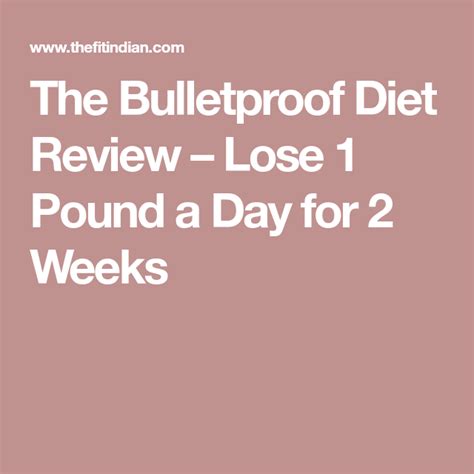 The Bulletproof Diet Review Lose 1 Pound A Day For 2 Weeks