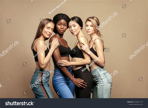Multi Ethnic Group Womans Diffrent Types Stock Photo Shutterstock