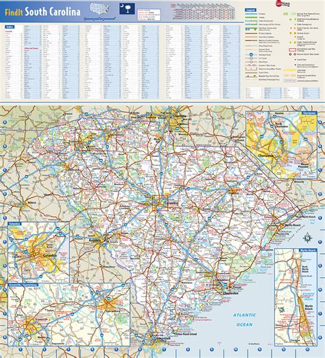 South Carolina State Wall Map By Globe Turner
