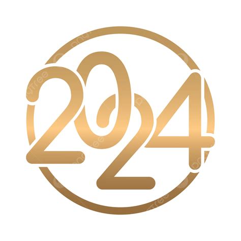 Luxury Golden 2024 Text Vector 2024 Text Golden Png And Vector With