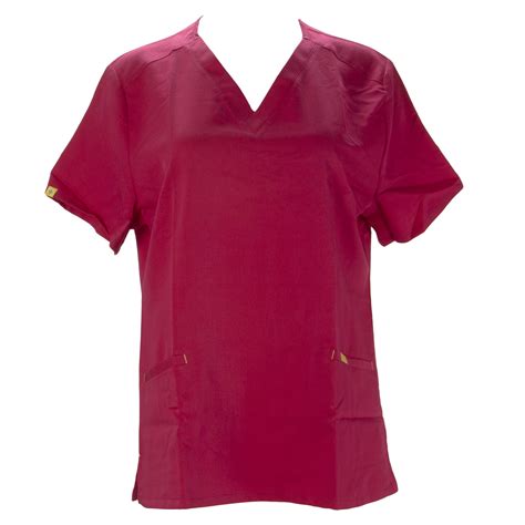 Figs Womens Pink Lots Of Pockets Scrub Top Large 38 New Ebay