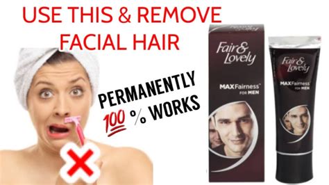 how to remove facial hair with fairandlovely fairandlovely👦remove hair permanently