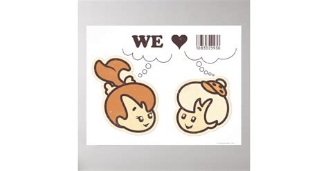 Pebbles And Bam Bam We Love Poster