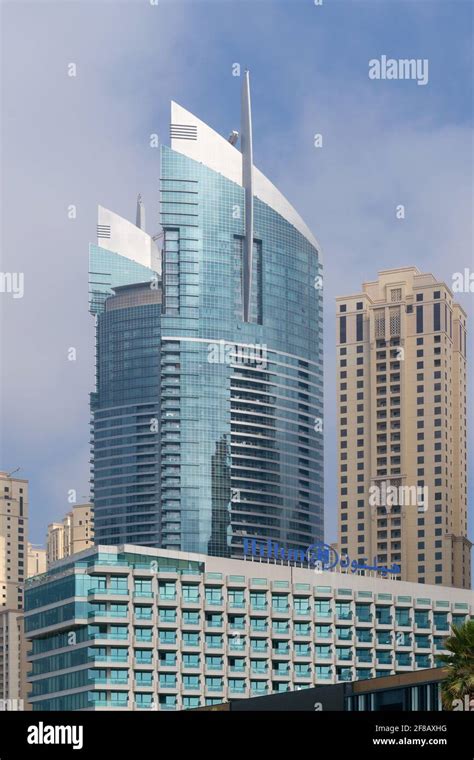Dubai Uae February 2021 Hilton Jumeirah Beach Hotel Stock Photo Alamy