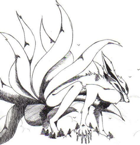 Naruto Drawings In Pencil Nine Tails