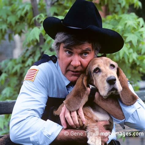 James Best As Rosco P Coltrane And His Pet Police Dog Flash In