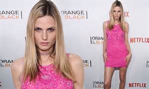 Andreja Pejic Shows Off Long Legs In A Short Pink Dress In New York