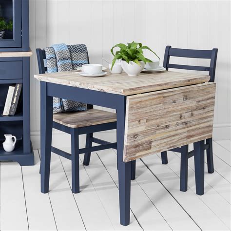 Free delivery & warranty available. Florence square extended table.Navy blue kitchen table ...