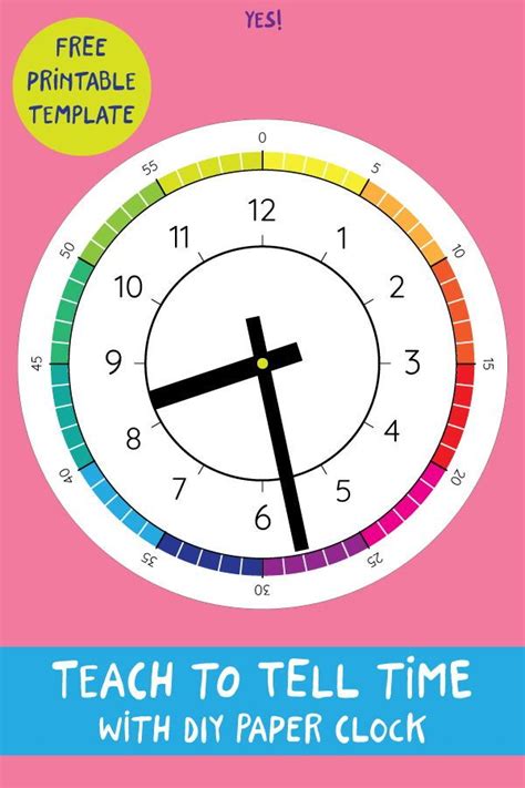 Learn About Time Printable Clock Template Yes We Made This Learn