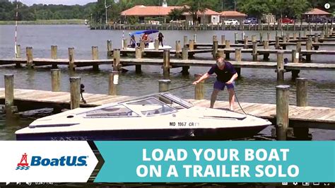 How To Load A Boat On A Trailer By Yourself