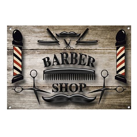 Barber Shop Metal Sign Barbers Decor Barbers Signs Barber Etsy