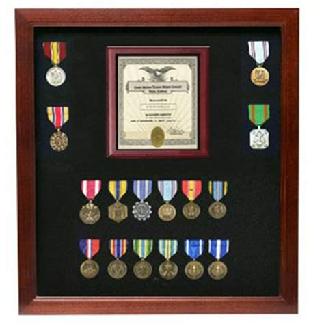 Military Certificate Medal Display Case