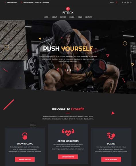 Best Fitness Gym Website Templates Freshdesignweb