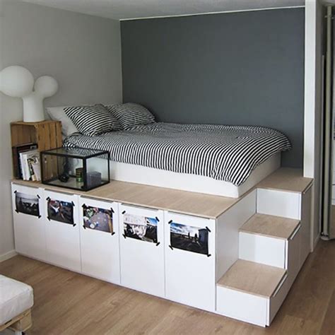 D under bed storage box is the perfect solution for under bed storage. Underbed Storage Solutions for Small Spaces | Diy platform ...