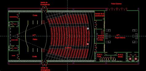 Auditorium Dwg Block For Autocad • Designs Cad