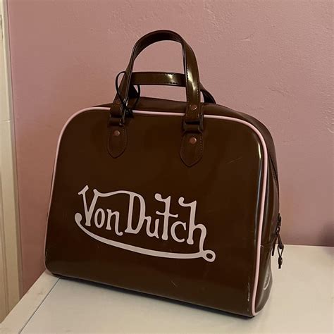 Vintage Authentic Von Dutch Bowling Bag Depop