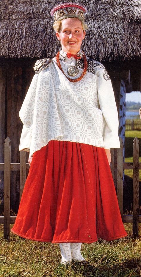 Folkcostumeandembroidery Costume Of Nica South Kurzeme Province Latvia