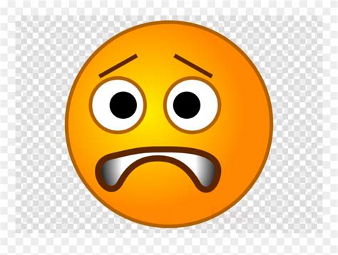 Download Worried Emoji Transparent Clipart Emoticon Emoji Clip