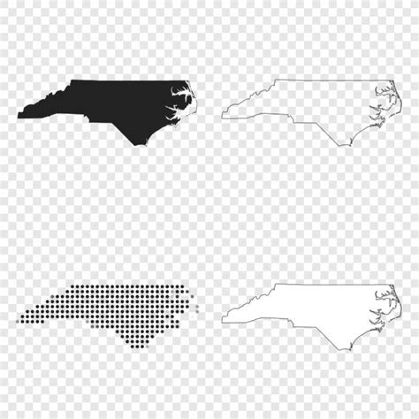 120 North Carolina Outline Transparent Stock Illustrations Royalty