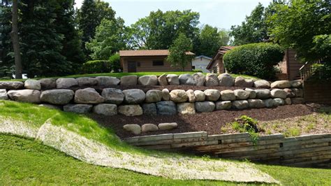 Block Natural Stone Or Boulder Wall Retaining Walls Ns