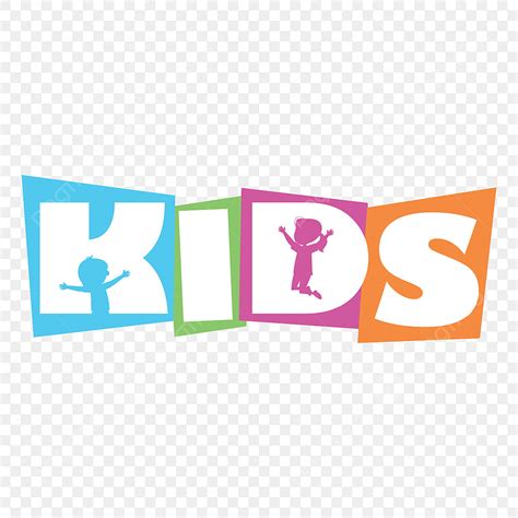 Kids Text Clipart Vector Colorful Kids Text Logo Logo Kids Text Png