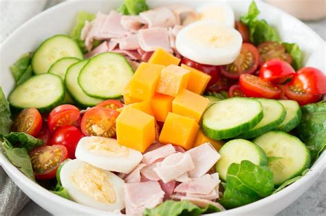 Chef Salad Recipe Healthy Lunch Delicious Meets Healthy