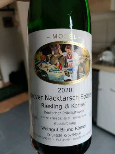 Bruno R Mer Kr Ver Nacktarsch Riesling Kerner Sp Tlese Vivino Us