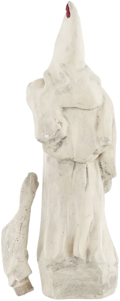 Hakes Large Ku Klux Klan Plaster Statue With Removable Arm