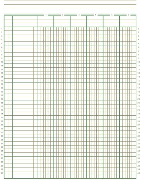 For all your accounting needs, be sure to know that you too can print this 8.5x11 6colx40row accounting ledger paper. Printable+Accounting+Ledger+Paper | Printable graph paper ...